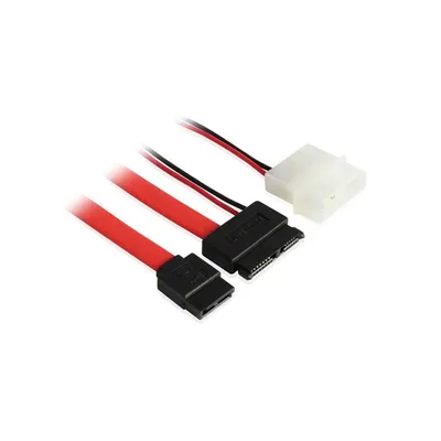 Комплект кабелей GCR GC-ST302, Slim SATA 13pin / SATA II 7pin / Molex 4pin, 50 см