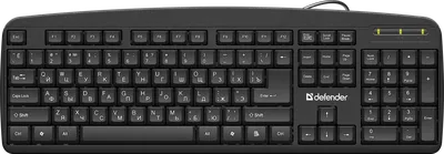 Клавиатура Defender 45910, проводная, Office HB-910, 104 клавиши