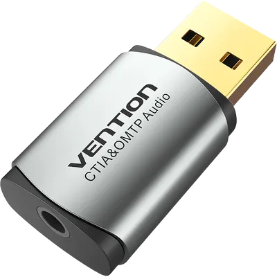Звуковая карта Vention CDLH0, USB, внешняя, 2.1, jack 3.5мм