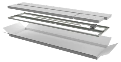 Дверь перфорированная ITK LN35-42U6X-D2P для шкафа LINEA N 42U 600 мм, двустворчатая, серая