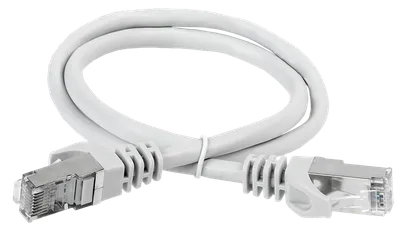 Патч-корд ITK PC01-C6ASL-5M, кат.6A S/FTP, LSZH, 5 м, серый