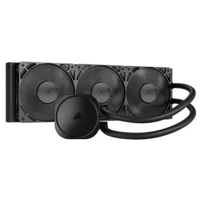 Система жидкостного охлаждения/ Water Cooling System Corsair NAUTILUS 360 ARGB (360mm, Black, Fans: 3x120mm, 72.8CFM, 36dBA, 1700RPM/ S: 1851, 1700, AM5, AM4)