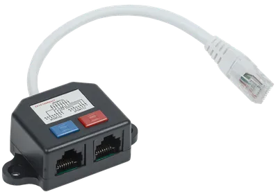 Адаптер проходной ITK CS7-1C5EU, кат.5e UTP, RJ45–RJ45, Keystone Jack, белый