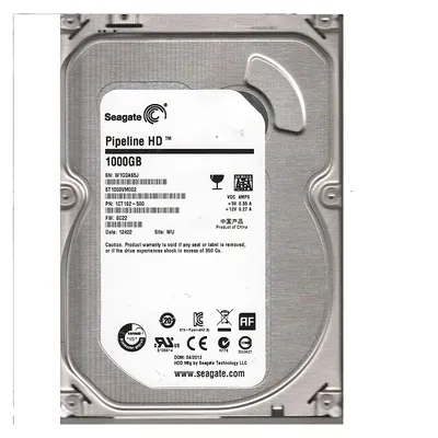 Жесткий диск Seagate Pipeline HD ST1000VM002, 1 ТБ, SATA II, 5900 RPM, 64 МБ, 3.5"