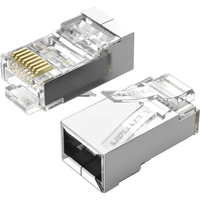 Коннектор Vention IDCR0-50, RJ45, FTP, cat.6, экранированный, 50 шт.