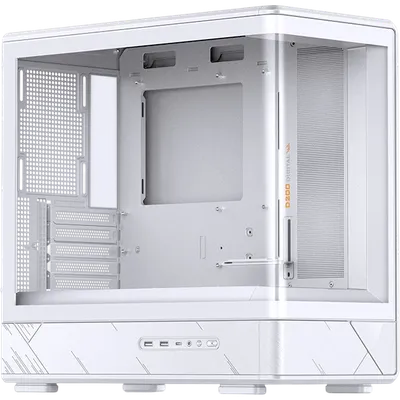 Корпус Jonsbo D200 White, Mini-Tower, Micro-ATX/Mini-ITX, без БП, белый