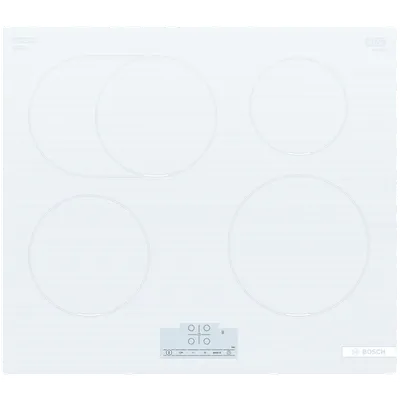 Варочная панель Bosch PIF612BB1E, индукционная, 4 конфорки, 60 см, белый