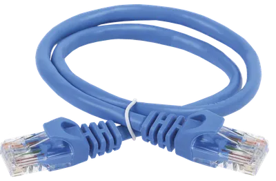 Патч-корд ITK PC03-C5EU-05M, U/UTP кат.5e, 0,5 м, синий