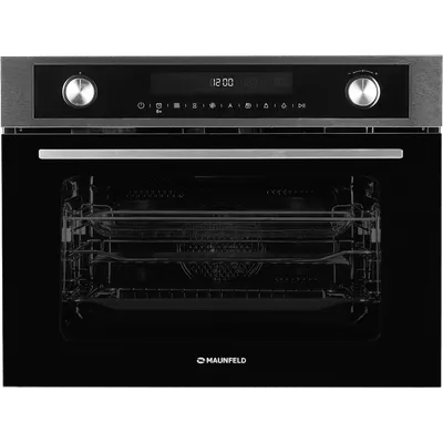 Духовой шкаф Maunfeld MCMO5015MFS, компактный с СВЧ, 50л, 8 режимов, нерж. сталь