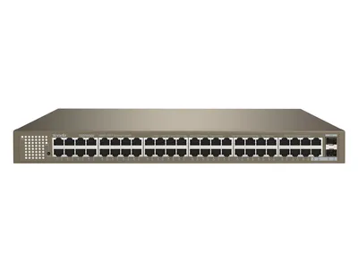 Коммутатор Tenda TEG1050F, 48×1GbE + 2×SFP, неуправляемый, 1U