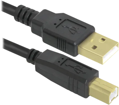 Кабель Defender USB04-06 PRO, USB 2.0 AM/BM, 1,8 м, позолоченные контакты, 2 ферритовых фильтра