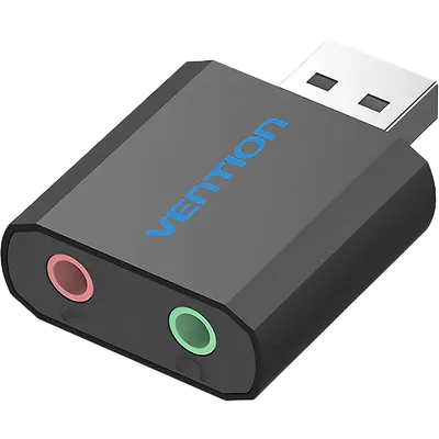 Звуковая карта Vention VAB-S17-B, USB, внешняя, 2.1