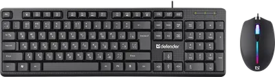 Комплект клавиатура+мышь Defender Triumph C-991 (45991), USB, черный