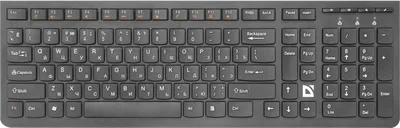 Клавиатура Defender 45535, беспроводная, RU, черная