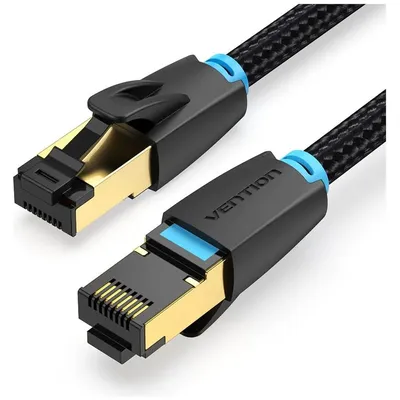 Патч-корд Vention IKGBI, SFTP cat.8 RJ45, 3м, черный