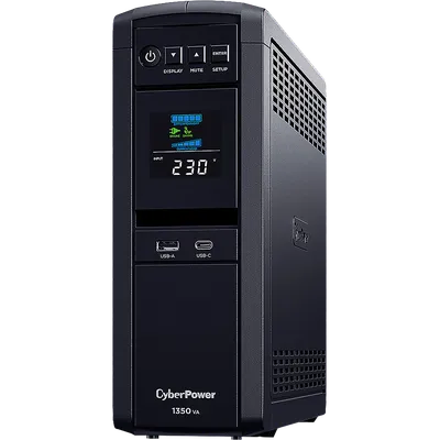 ИБП CyberPower CP1350EPFCLCD, линейно-интерактивный, 1350 ВА/810 Вт, 6×Schuko