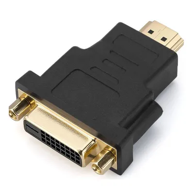 Переходник GoPower 00-00032062, HDMI (m) — DVI-D (f), чёрный