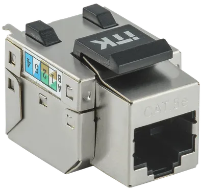 Модуль ITK CS1-1C5EF-11, Keystone Jack Cat.5E FTP, 90°