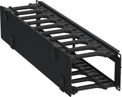 Кабель-органайзер ITK ZP-CC05-02U-H-R, 19", 2U, черный