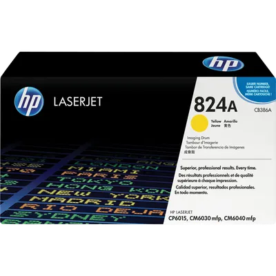 Фотобарабан HP CB386A (№824A), жёлтый, для Color LaserJet CP6015/CM6030/CM6040