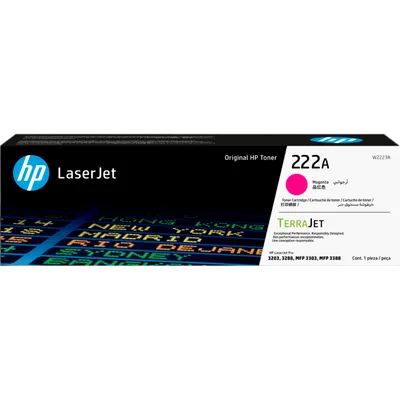 Картридж HP 222A W2223A, пурпурный, для Color LaserJet Pro MFP 3303, 1300 страниц