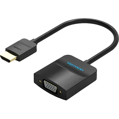 Кабель Vention ACHBB, HDMI – VGA/Jack 3.5мм, 20см
