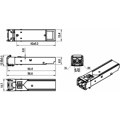 Модуль SNR SNR-SFP+C55-10, SFP+ CWDM, 10G, 1550 нм, до 10 км