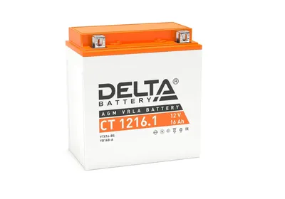 Аккумулятор Delta CT 1216.1, 12В/16Ач, AGM