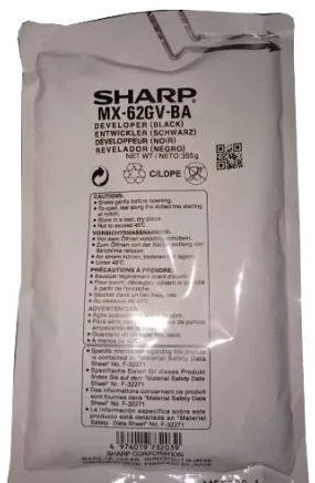 Девелопер комплект Sharp MX62GVBA, черный, оригинал, 600K