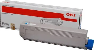 Тонер OKI 44844507, голубой, 10K