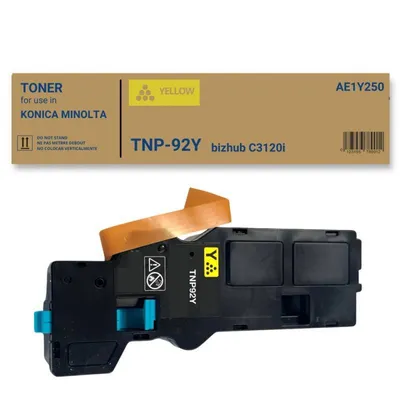Тонер Konica Minolta TNP-92Y AE1Y250, желтый, для bizhub C3210i