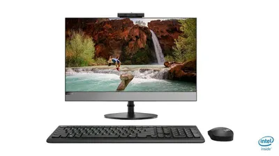 Моноблок Lenovo V530-24ICB 23.8" FHD, Intel Core i5-9400T, 8Gb, SSD 256Gb, DVDRW, KB, M, NoOS (10UW00DERU)