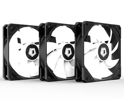 Вентилятор ID-Cooling TF-12025-ARGB-TRIO, 120×120×25мм, 3-в-1, ARGB