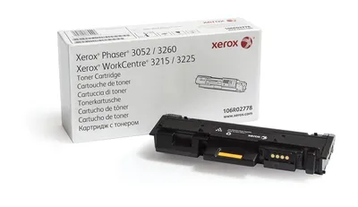 Тонер-картридж Xerox 106R02778, черный, 3000 страниц (A4)