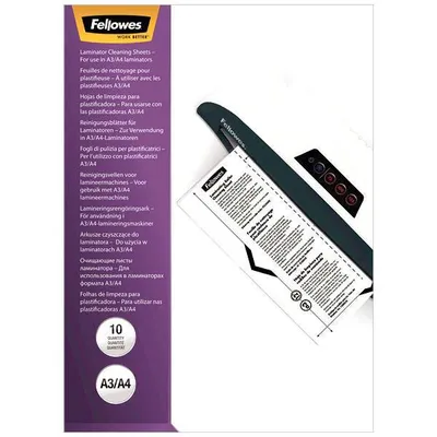 Чистящий лист Fellowes FS-53206, для ламинаторов, 10 шт.