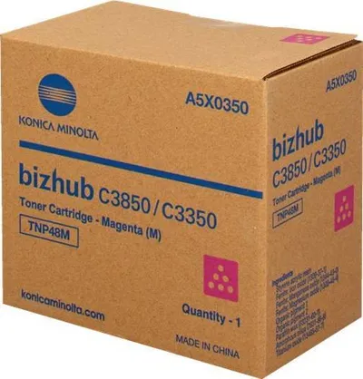 Тонер Konica Minolta A5X0350, красный TNP-48M, для bizhub C3350/C3850