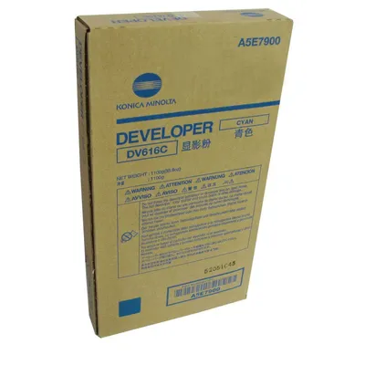 Девелопер Konica Minolta DV-616C (A5E7900), голубой, для bizhub PRESS C1085/C1100, 850 000 стр.