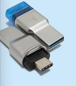 Устройство чтения/записи флеш карт Kingston MobileLite Duo 3C, microSD/microSDHC/microSDXC/UHS-I, USB Type-C