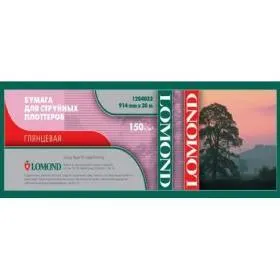 Бумага Lomond 1204032 для плоттера, 914 мм x 30 м, 150 г/м², глянцевая