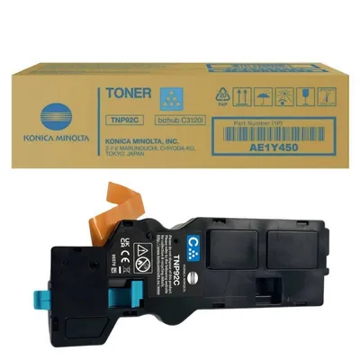 Тонерный картридж Konica Minolta TNP-92C (AE1Y450), голубой, для bizhub C3210i, 4K