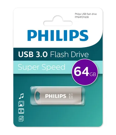 USB-флешка Philips FM64FD165B/97, 64GB, USB 3.0