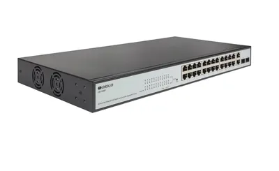 Коммутатор ORIGO OS1326P/280W/A1A, L2, 24×100Base-TX PoE, 2×Combo, PoE 280 Вт