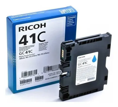 Картридж Ricoh GC41C 405762, голубой, для Aficio SG 3110DN/DNw/SFNw, 2200 стр