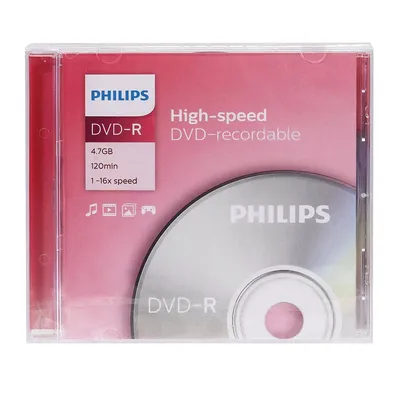 Диск DVD-R Philips DM4S6S01F/97, 4.7ГБ, 16x, Slim Case