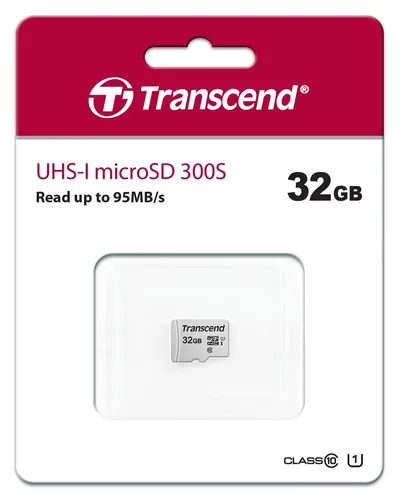 Карта памяти Transcend TS32GUSD300S microSDHC 32 ГБ, Class 10, UHS-I U1