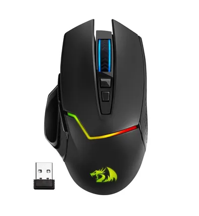 Мышь беспроводная Defender Redragon Mirage Pro 71432, 8000dpi, USB, черный