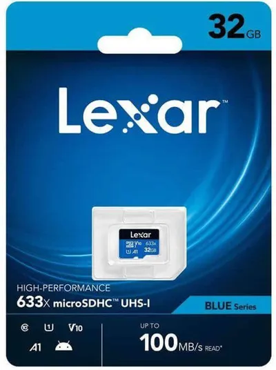 Карта памяти Lexar LMS0633032G-BNNNG, microSDHC 32 ГБ, UHS-I U1 V10 A1 C10