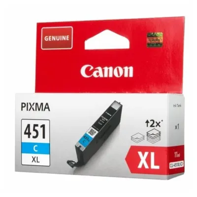 Картридж Canon CLI-451XLC 6473B001, голубой, 11 мл, 665 страниц