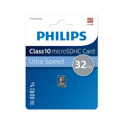 Карта памяти Philips FM32MD45B/97, microSDHC, 32 ГБ, Class 10