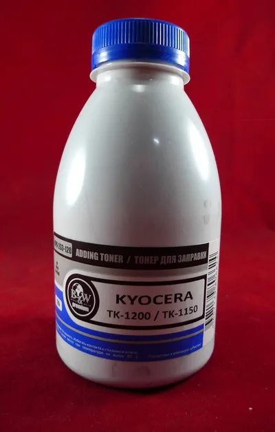 Тонер Black&White KPR-203-120 для Kyocera TK-1200/TK-1150, 120 г, 3000 страниц